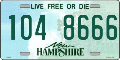 NH license plate 1048666