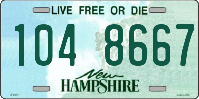 NH license plate 1048667