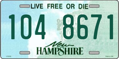 NH license plate 1048671