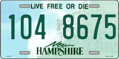 NH license plate 1048675