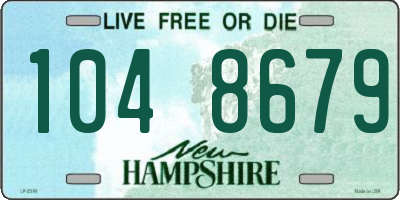 NH license plate 1048679