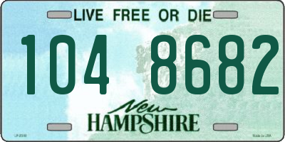 NH license plate 1048682