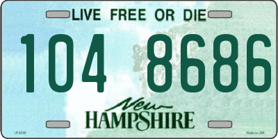 NH license plate 1048686