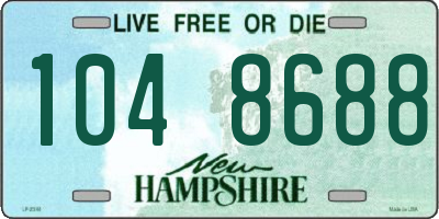 NH license plate 1048688
