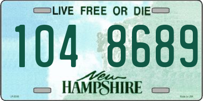 NH license plate 1048689