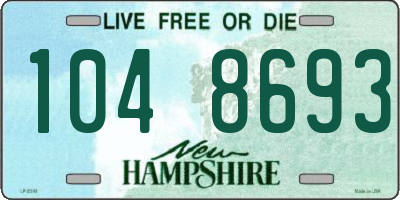 NH license plate 1048693