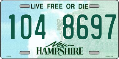 NH license plate 1048697