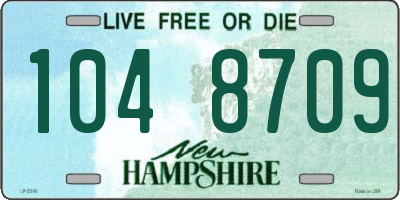 NH license plate 1048709