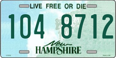 NH license plate 1048712