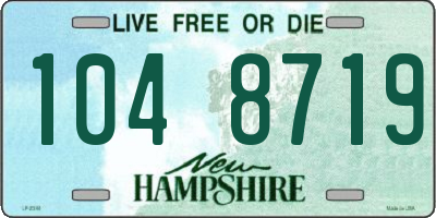 NH license plate 1048719