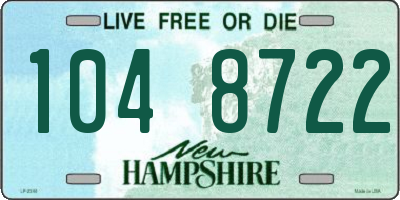 NH license plate 1048722