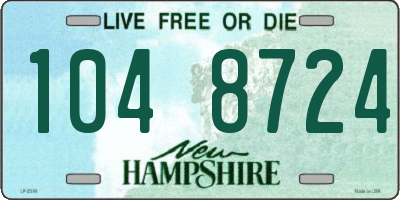 NH license plate 1048724
