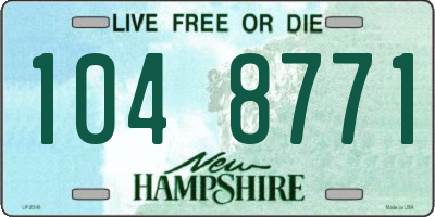 NH license plate 1048771