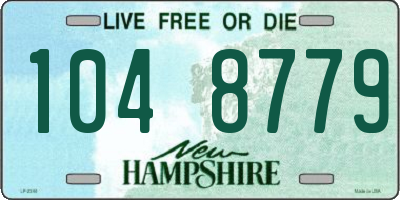 NH license plate 1048779