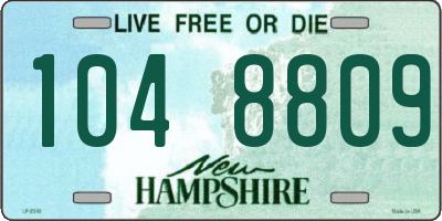 NH license plate 1048809
