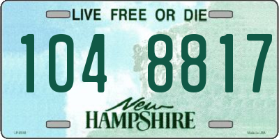 NH license plate 1048817