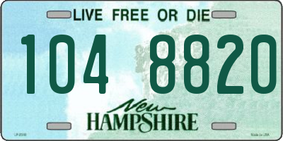 NH license plate 1048820