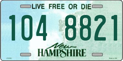 NH license plate 1048821