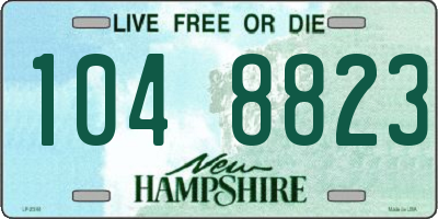 NH license plate 1048823