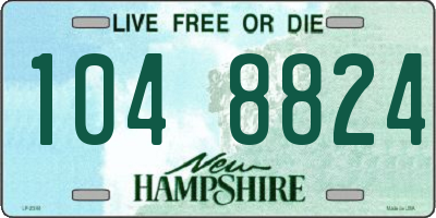 NH license plate 1048824