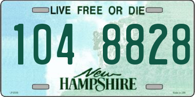 NH license plate 1048828