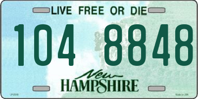 NH license plate 1048848