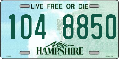 NH license plate 1048850