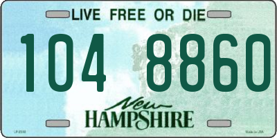 NH license plate 1048860