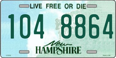 NH license plate 1048864
