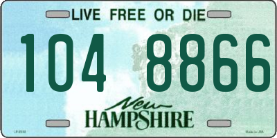 NH license plate 1048866