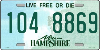 NH license plate 1048869