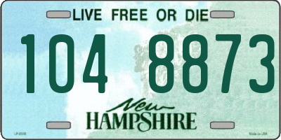 NH license plate 1048873