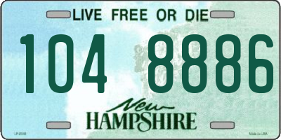 NH license plate 1048886
