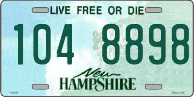 NH license plate 1048898