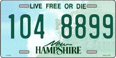 NH license plate 1048899