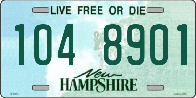 NH license plate 1048901