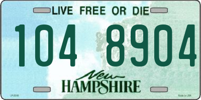 NH license plate 1048904