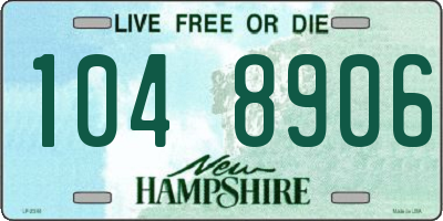 NH license plate 1048906
