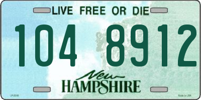 NH license plate 1048912