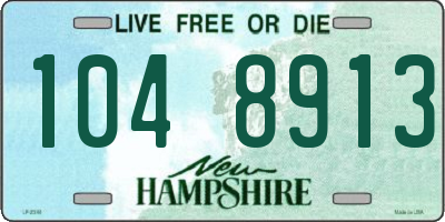 NH license plate 1048913