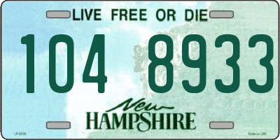 NH license plate 1048933