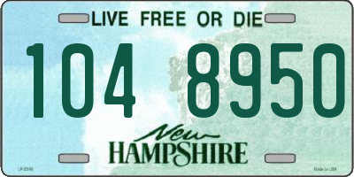 NH license plate 1048950