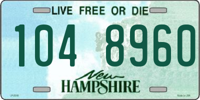 NH license plate 1048960