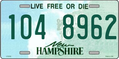 NH license plate 1048962