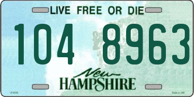 NH license plate 1048963