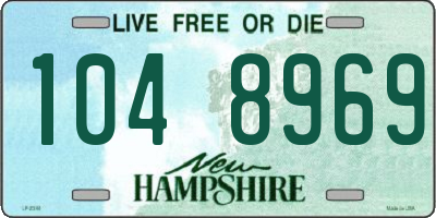 NH license plate 1048969