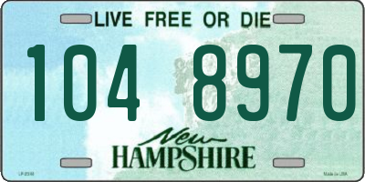 NH license plate 1048970