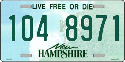NH license plate 1048971