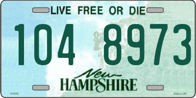 NH license plate 1048973