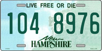 NH license plate 1048976